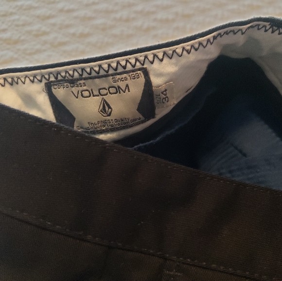 Mens Volcom Black Dress / Casual Pants - Picture 2 of 2